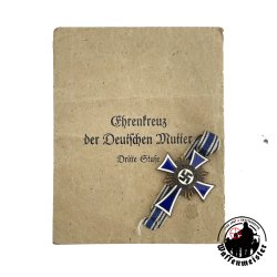 Ehrenkreuz der Deutschen Mutter in bronze m. tildelings konvolut